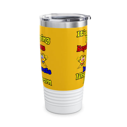 popping like popcorn - Ringneck Tumbler, 20oz (yellow)