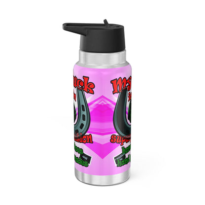 my luck - Gator Tumbler, 32oz  (light blue-pink wave)