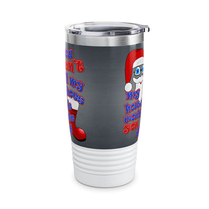 santa's shoes - Ringneck Tumbler, 20oz (grey-light grey)