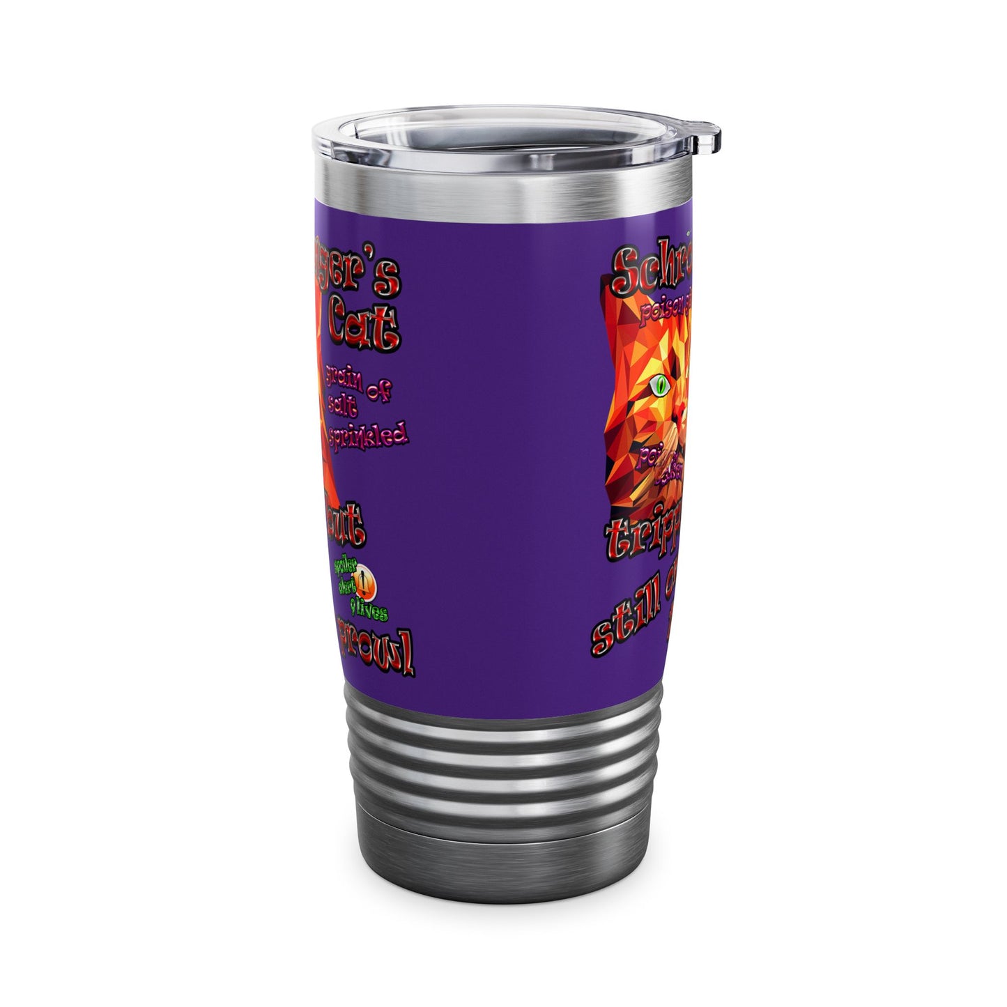 schrodinger's cat - Ringneck Tumbler, 20oz (purple)