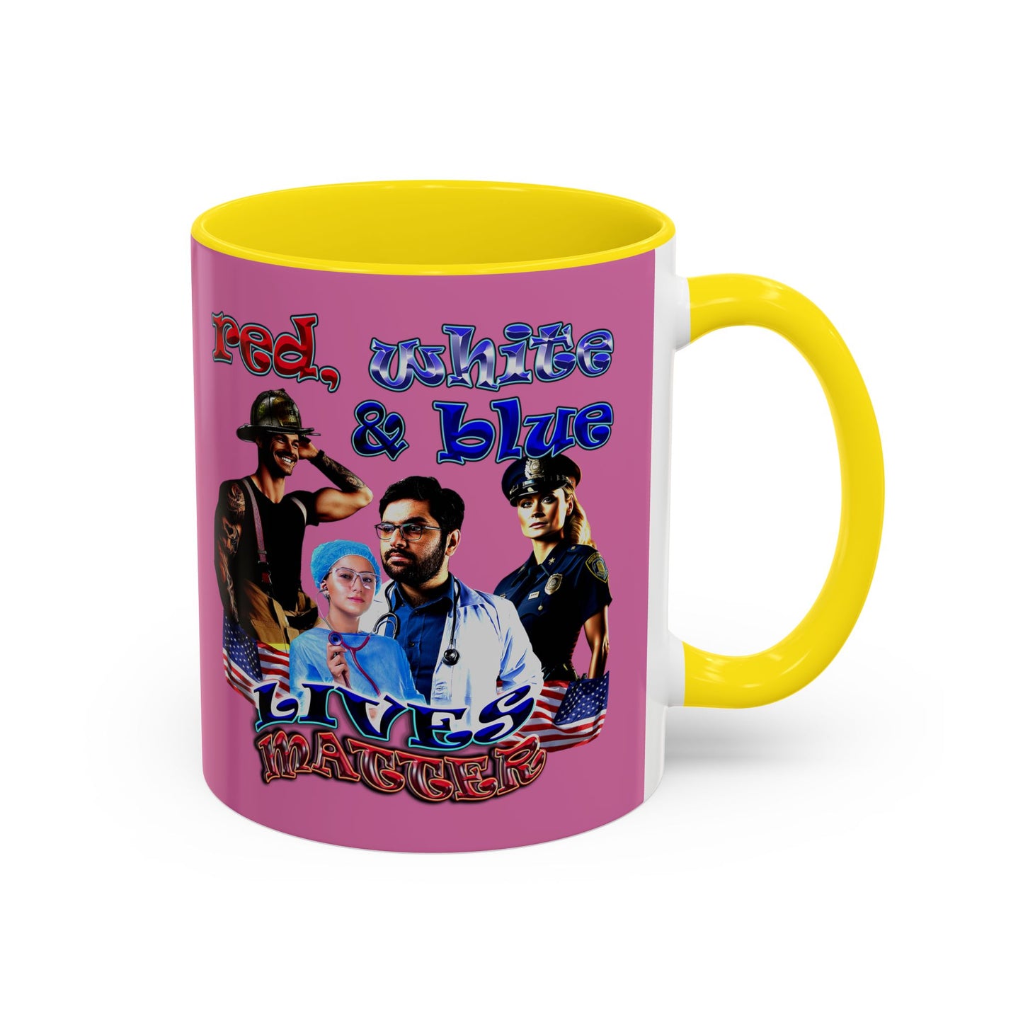 rw&b lives matter - Accent Mug (light pink)