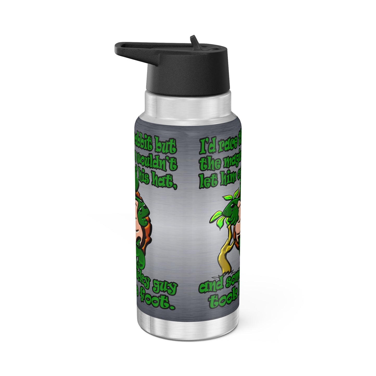 turtle race - Gator Tumbler, 32oz  (brushed nickel)