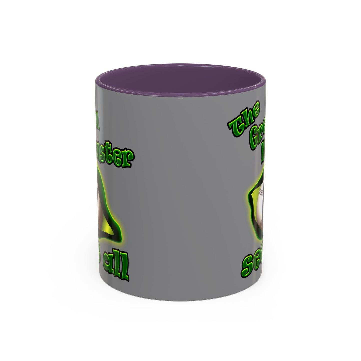 green monster - Accent Mug (grey)