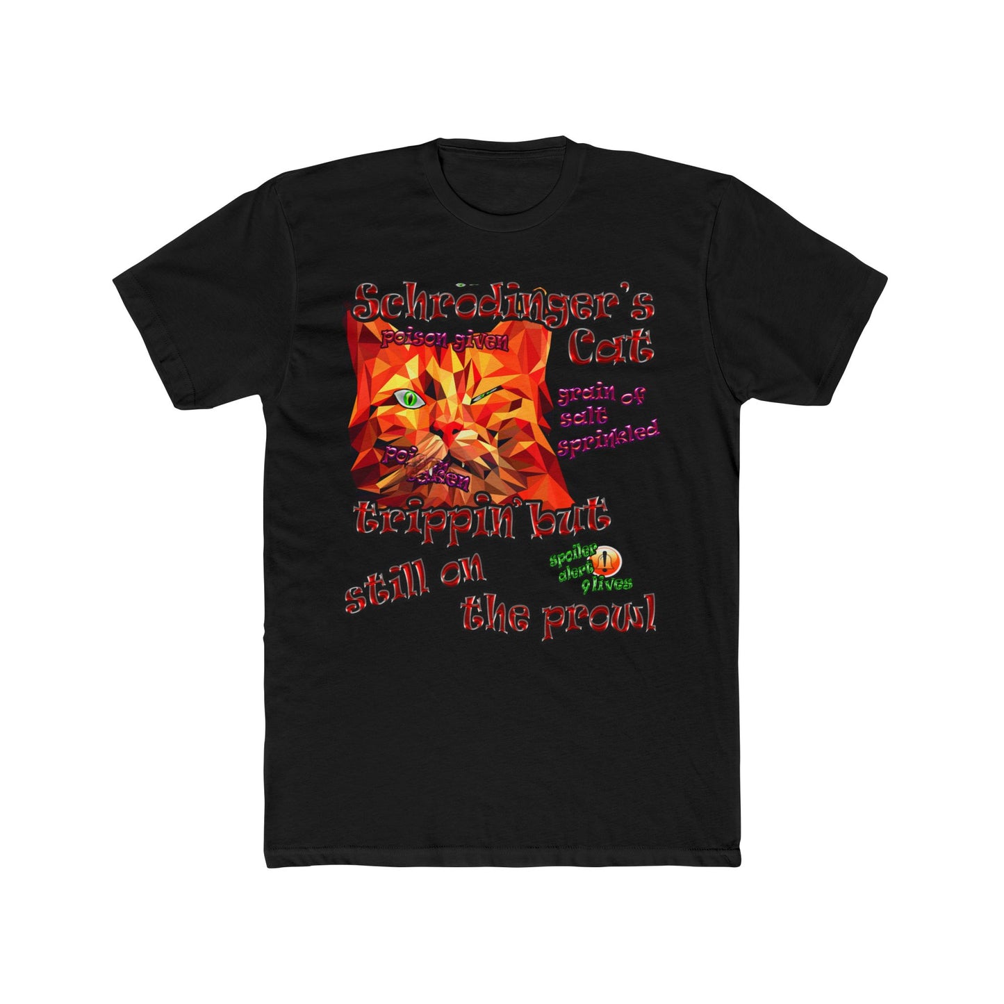 schrodinger's cat - Men's Cotton Crew Tee
