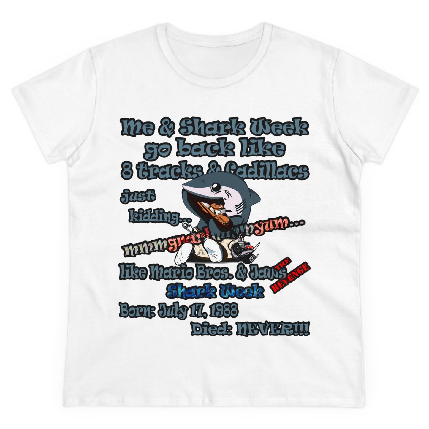 shark week - Women's Midweight Cotton Tee