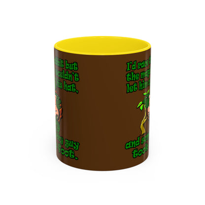 turtle race - Accent Mug (brown)