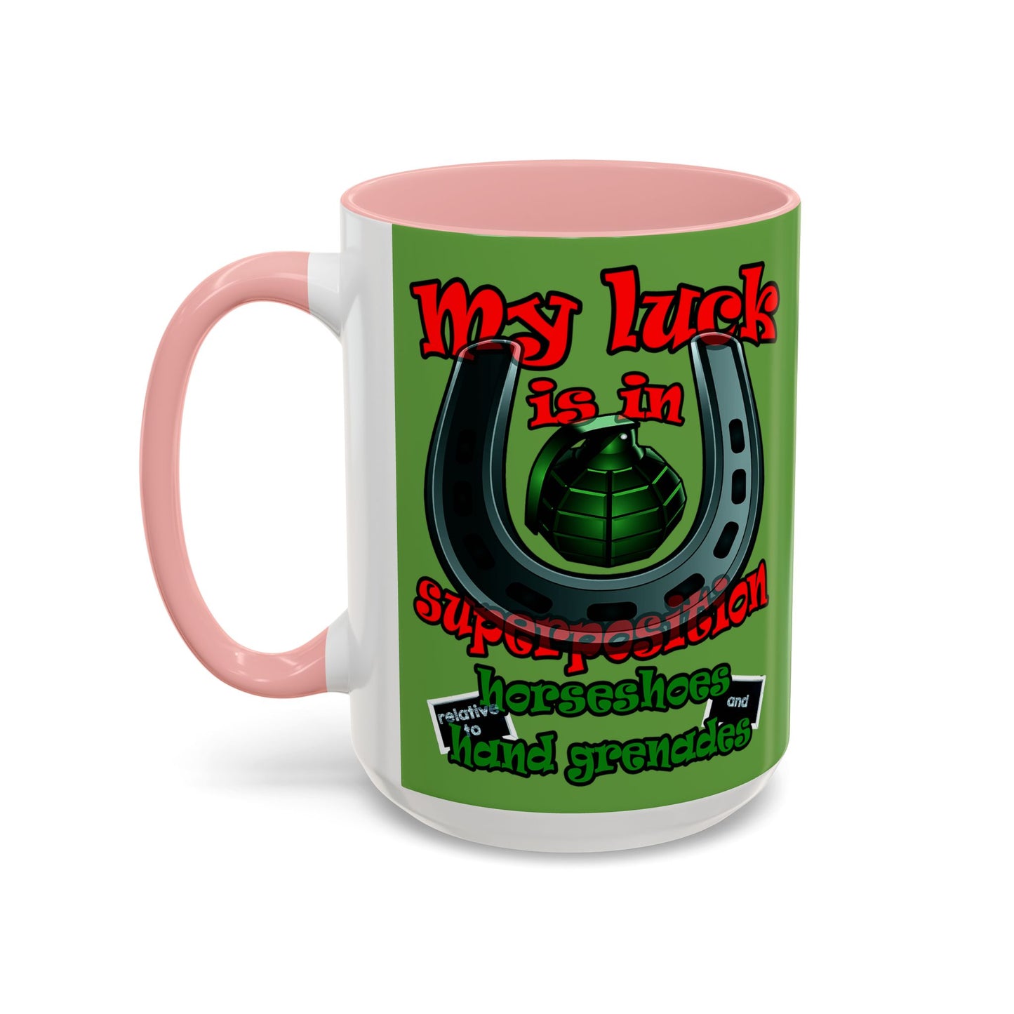 my luck - Accent Mug (green)