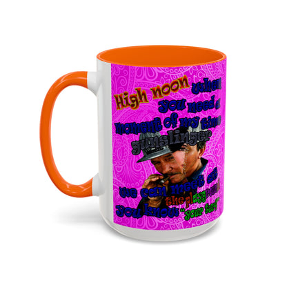 high noon - Accent Mug (pink swirl)