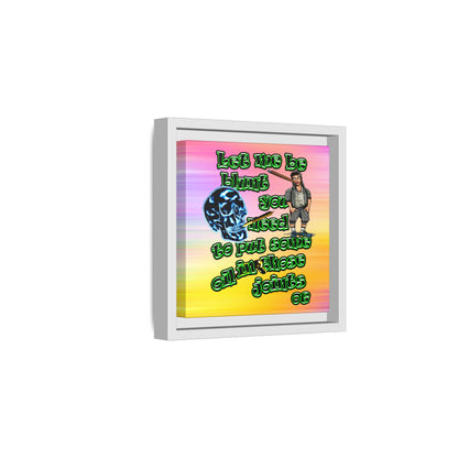 og - framed canvas art (color blur)