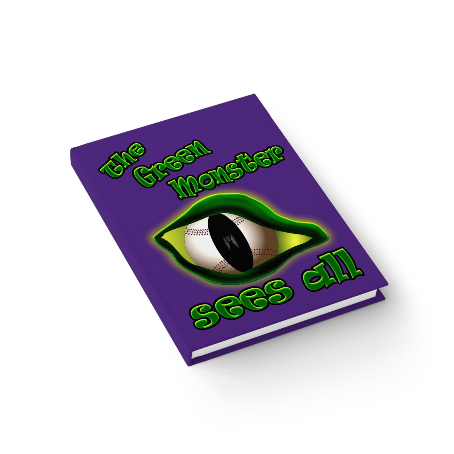 green monster - journal-lined (purple)