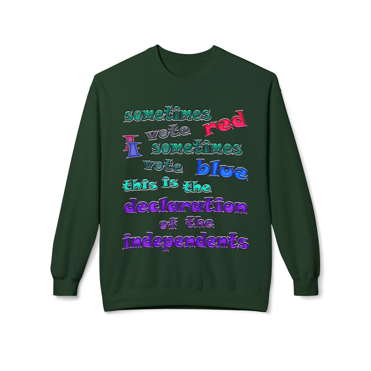 declaration of the independents - Unisex Midweight Softstyle Fleece Crewneck Sweatshirt