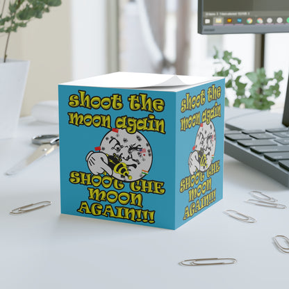 shoot the moon again - note cube (turquoise)