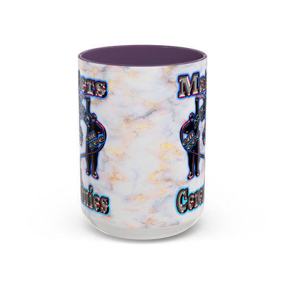 em cee squared - Accent Mug (white marble)