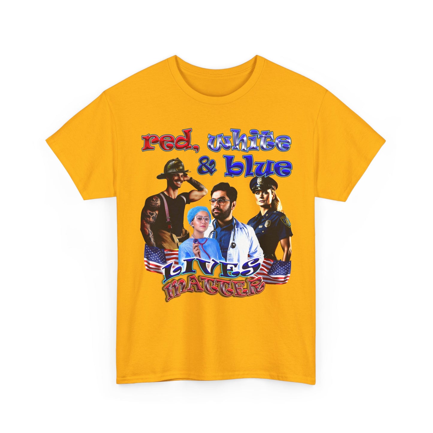 rw&b lives matter - Unisex Heavy Cotton Tee