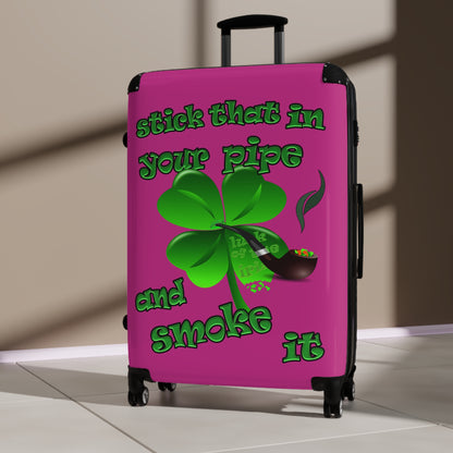 stick that in your pipe and smoke it - Suitcase (pink)