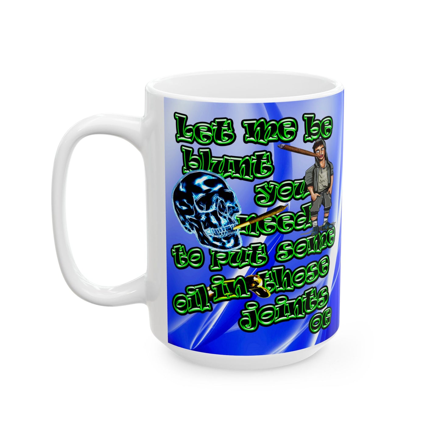 og - White Mug (blue-white wave)