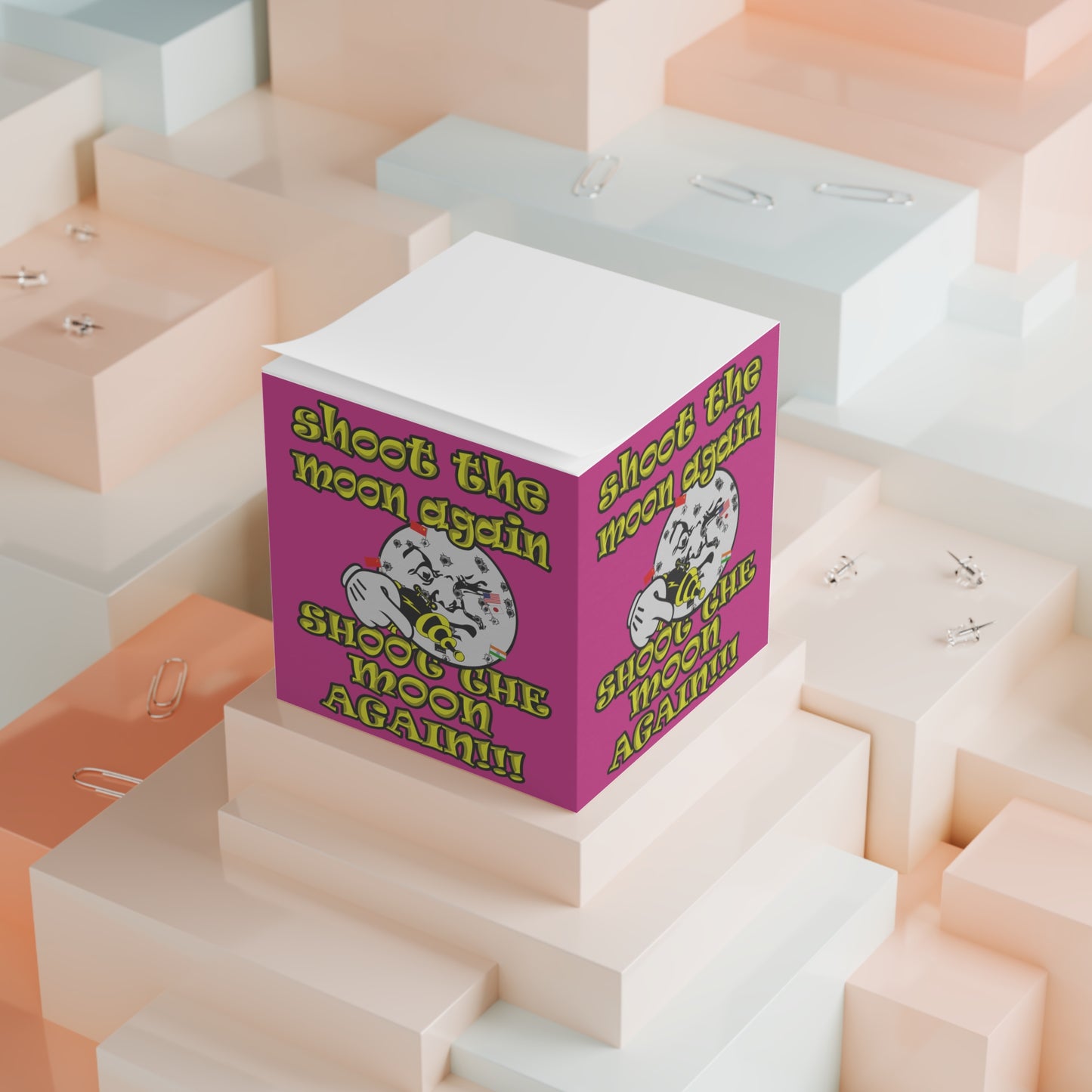 shoot the moon again - note cube (pink)