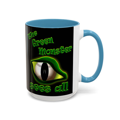 green monster - Accent Mug (black)
