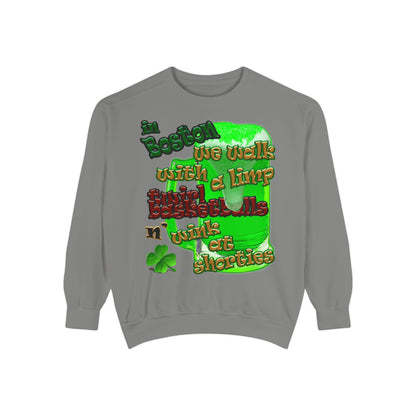 celtics logo - Unisex Garment-Dyed Sweatshirt