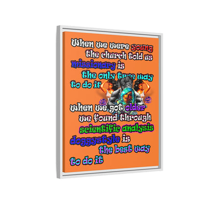 doggystyle - framed canvas art (crusta)