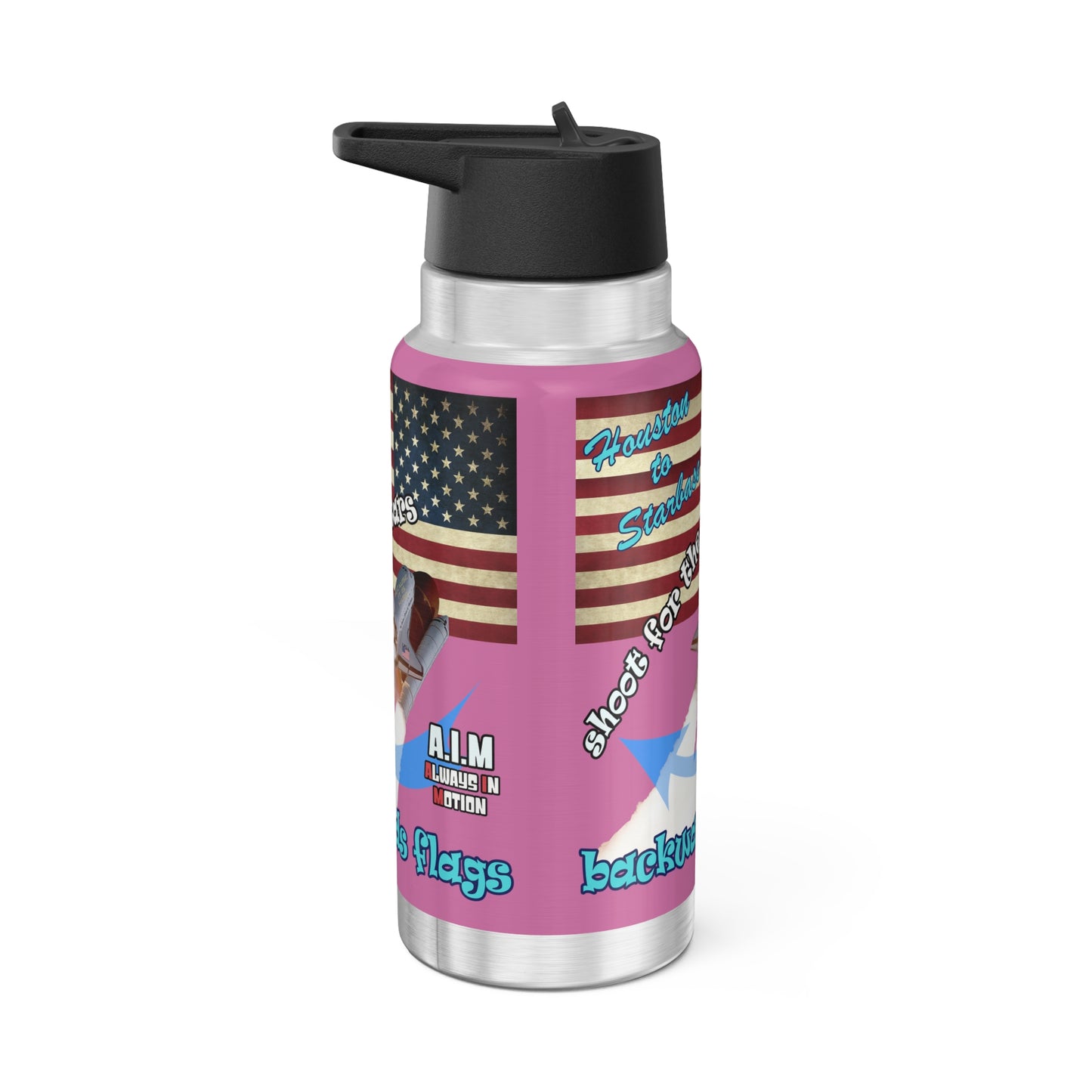 shoot for the stars - Gator Tumbler, 32oz (light pink)