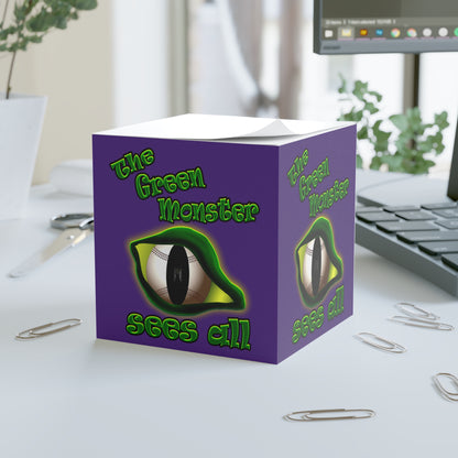 green monster - note cube (purple)