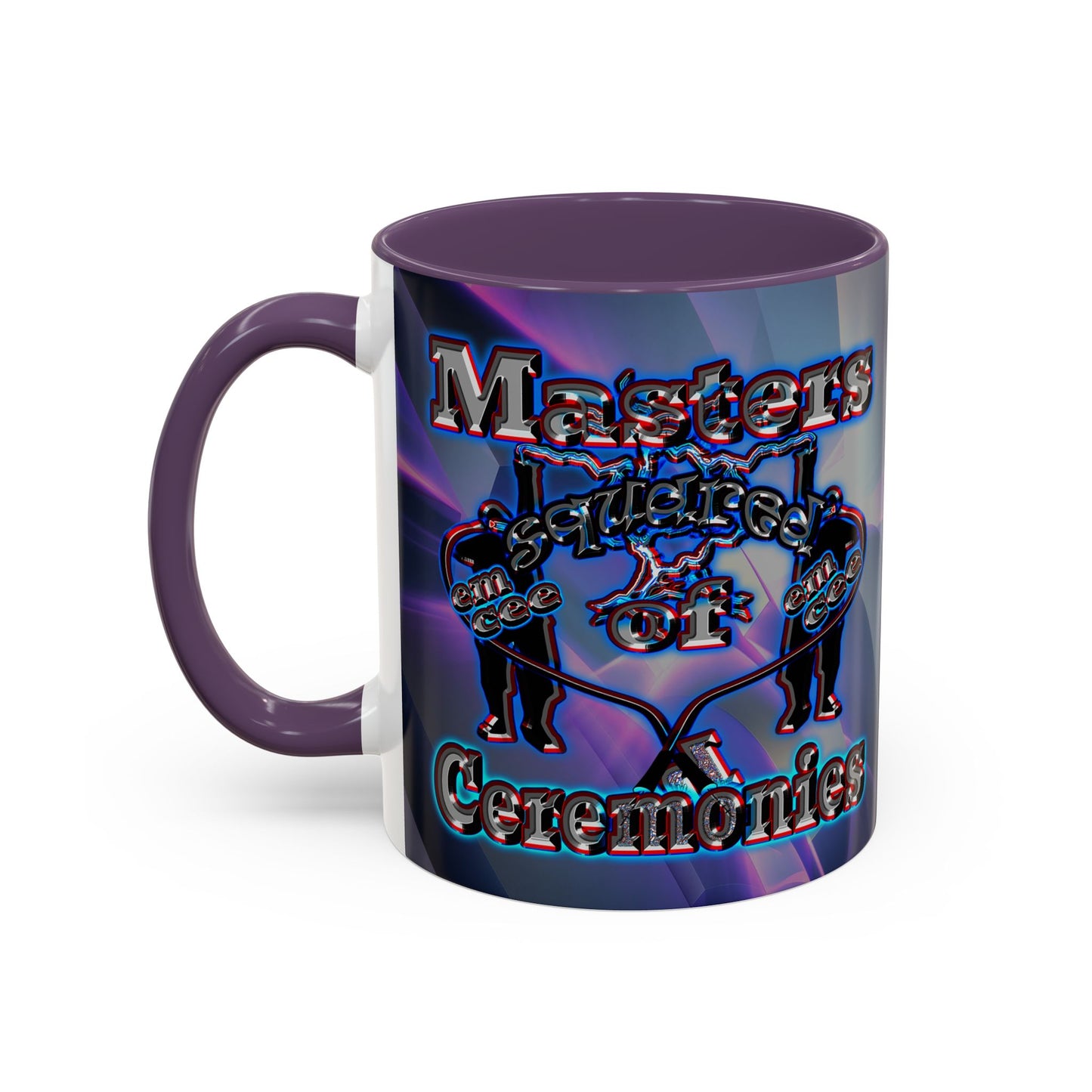 em cee squared - Accent Mug (grey-pink wave)