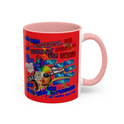 drop the beat - Accent Mug (yellow)
