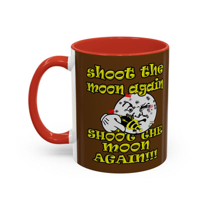 shoot the moon again - Accent Mug (brown)
