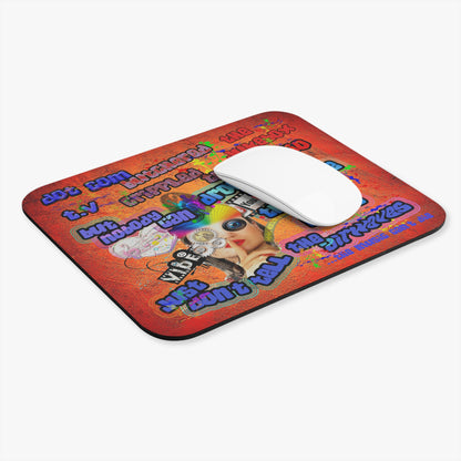 drop the beat - Mouse Pad (Rectangle) (burnt orange)