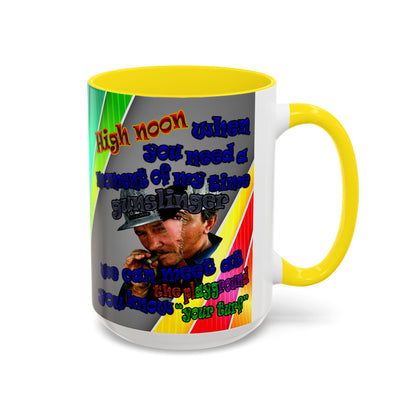 high noon - Accent Mug (rainbow split)