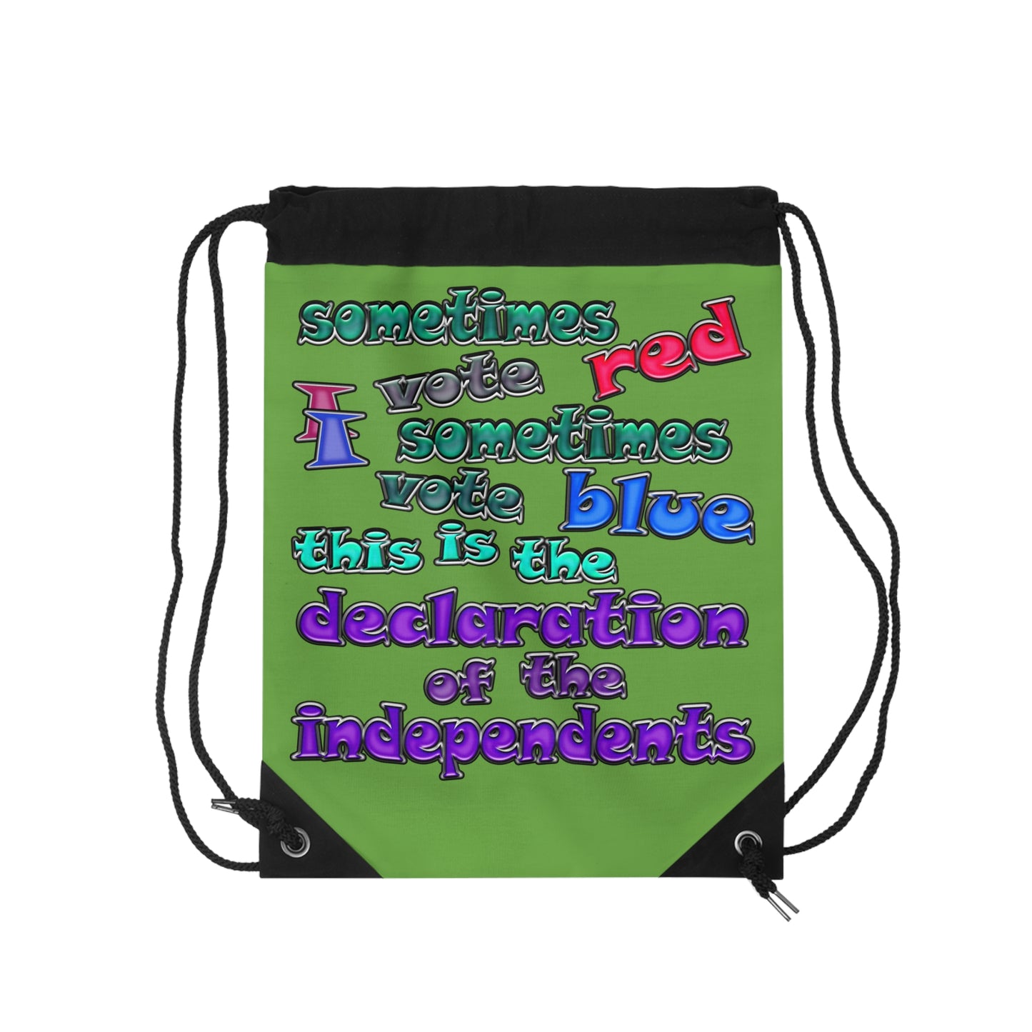declaration of the independents - Drawstring Bag (green)