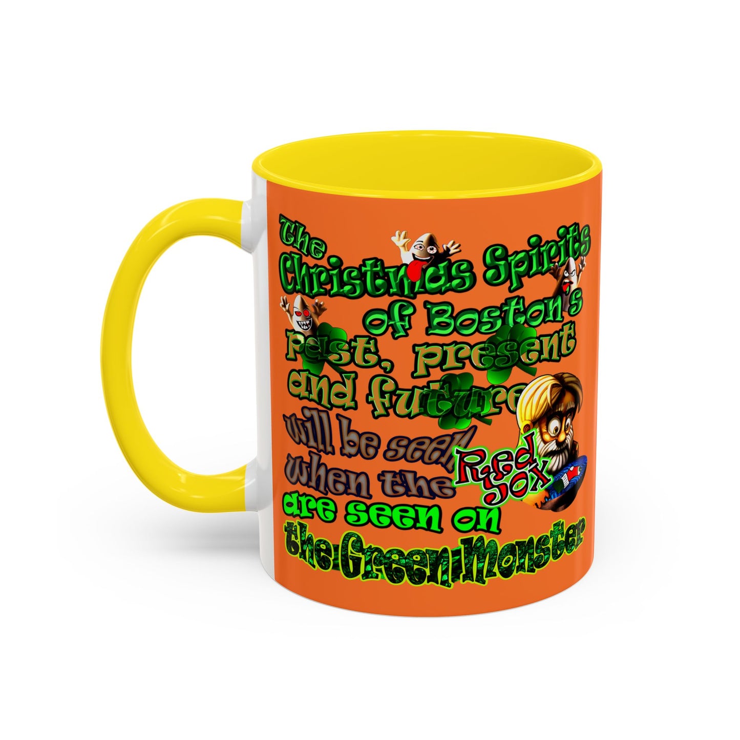 christmas spirits of boston - Accent Mug (crusta)