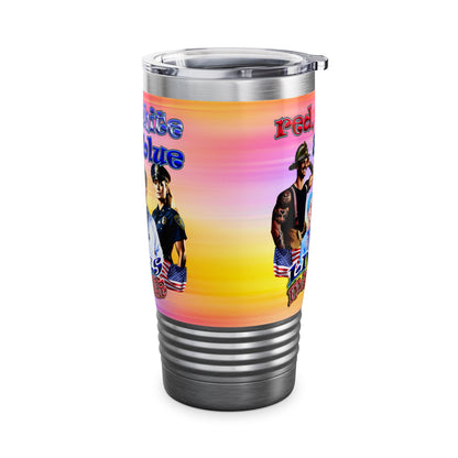 rw&b lives matter - Ringneck Tumbler, 20oz (color blur)