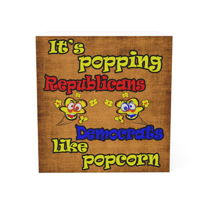popping like popcorn - note cube (brown papyrus)