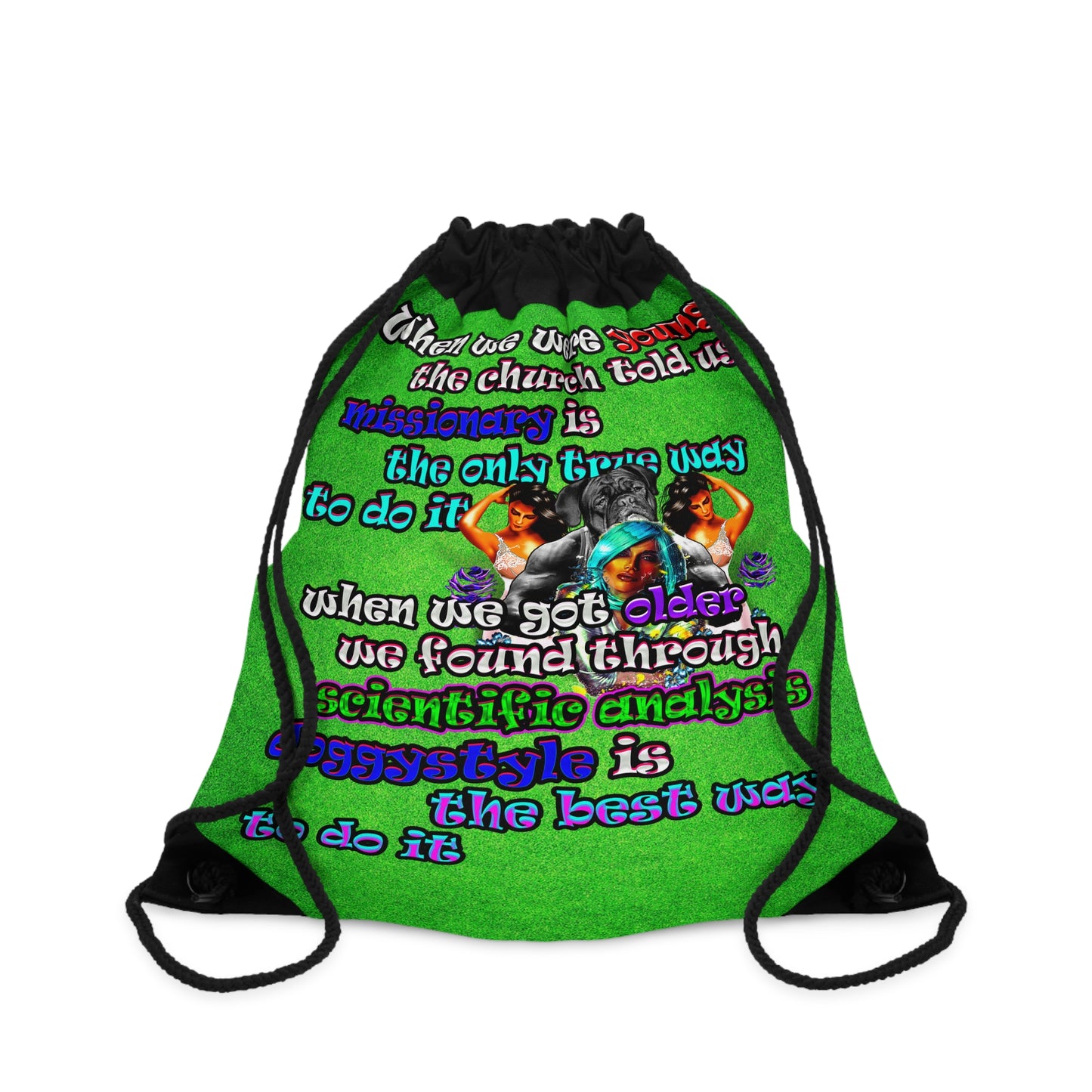 doggystyle - Drawstring Bag (green turf)