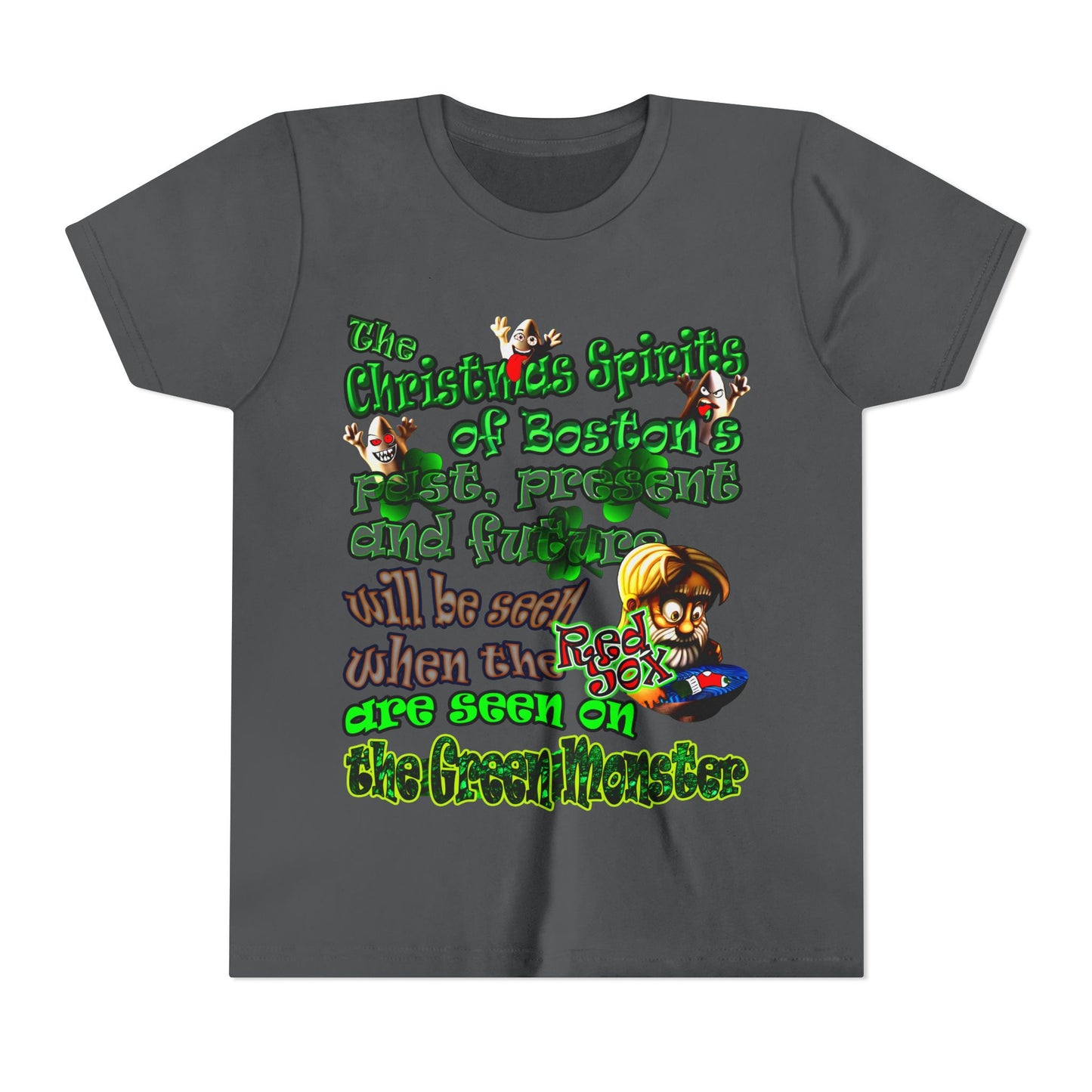 christmas spirits of boston - Youth Short Sleeve Tee