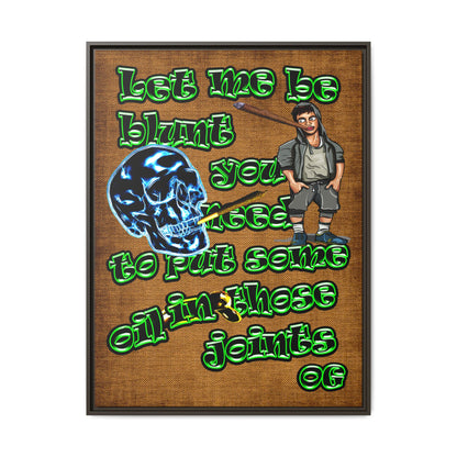 og - framed canvas art (brown papyrus)