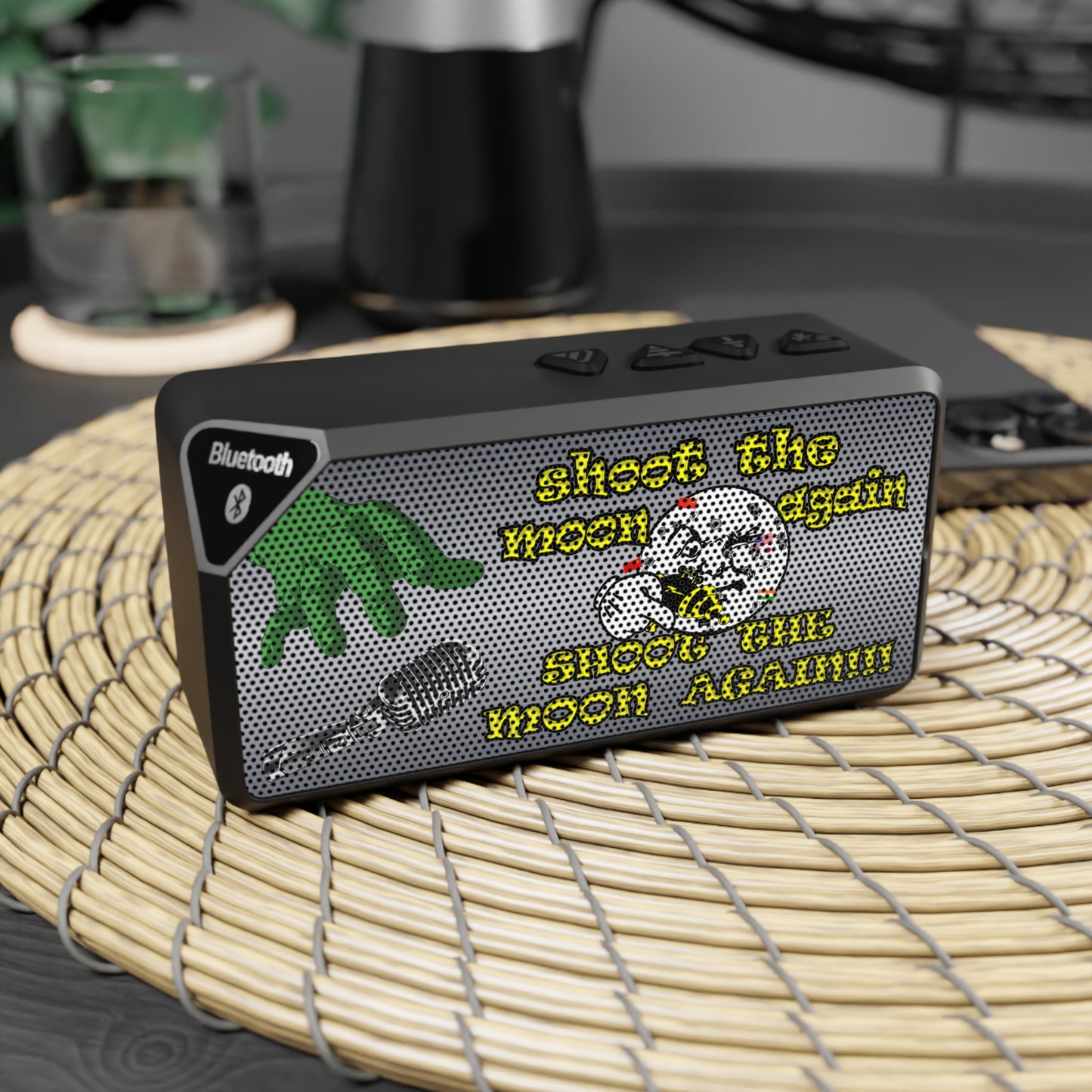 shoot the moon again - Jabba Bluetooth Speaker (brushed nickel)