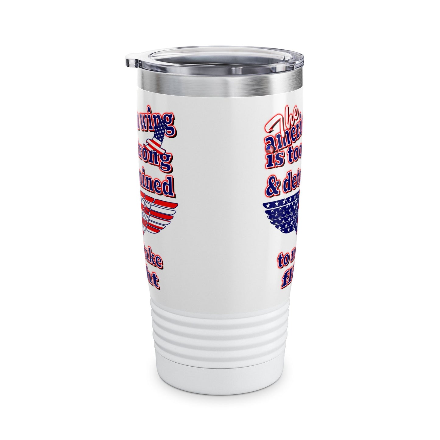 american wing - Ringneck Tumbler, 20oz (white)