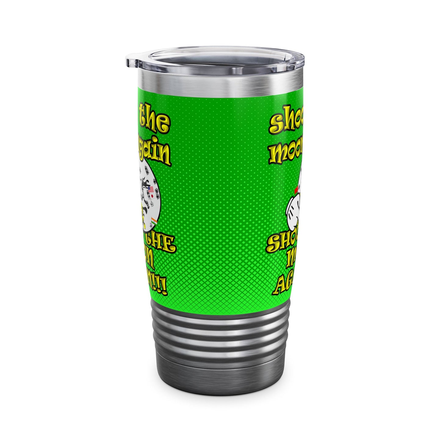 shoot the moon again - Ringneck Tumbler, 20oz (logo green)