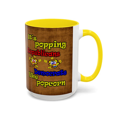 popping like popcorn - Accent Mug (brown papyrus)