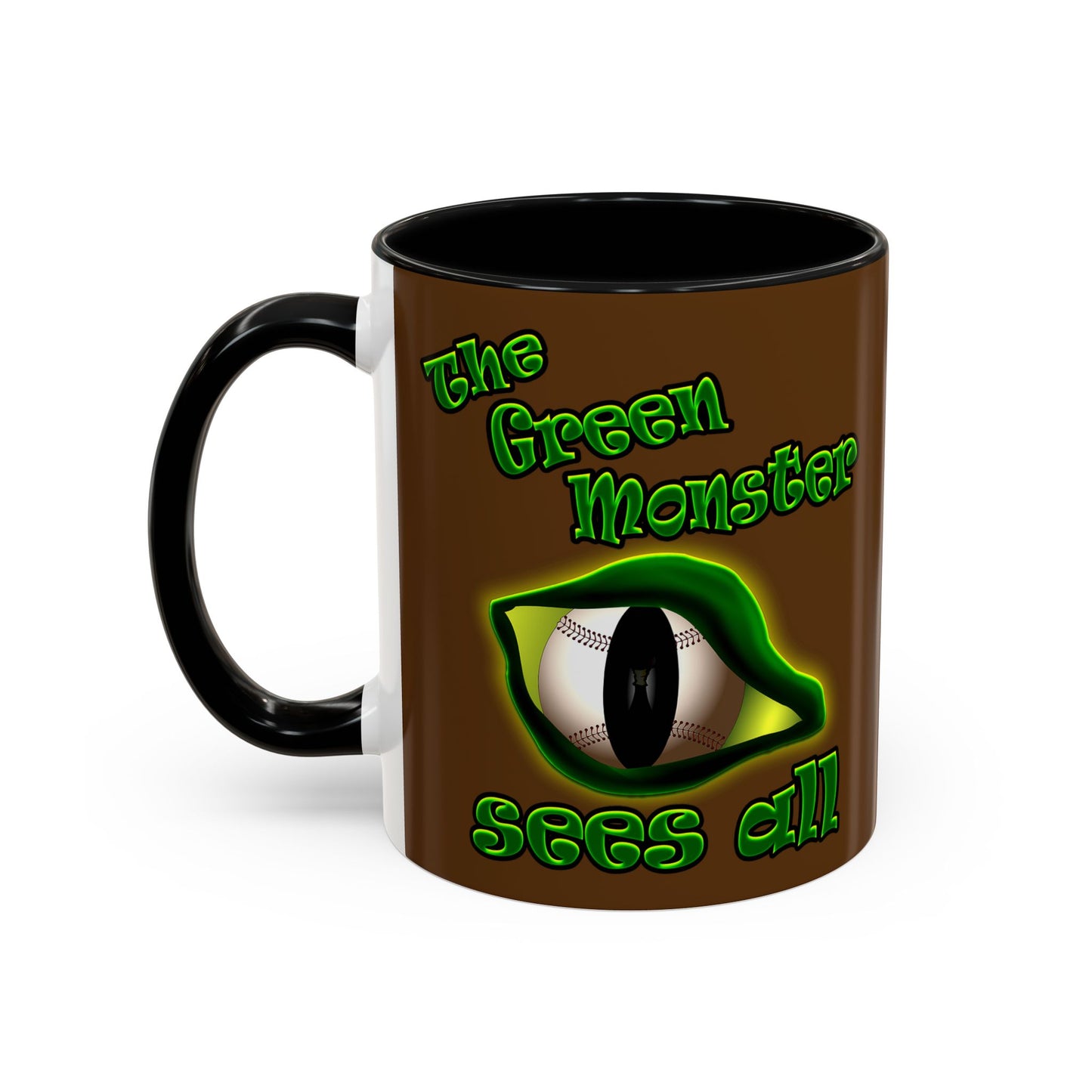 green monster - Accent Mug (brown)