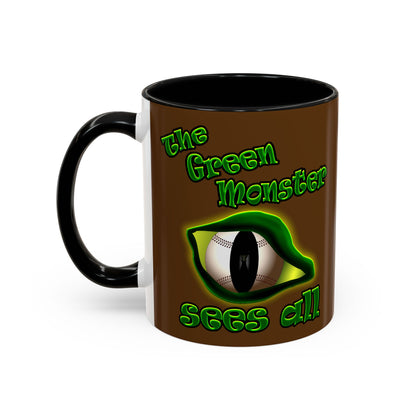 green monster - Accent Mug (brown)