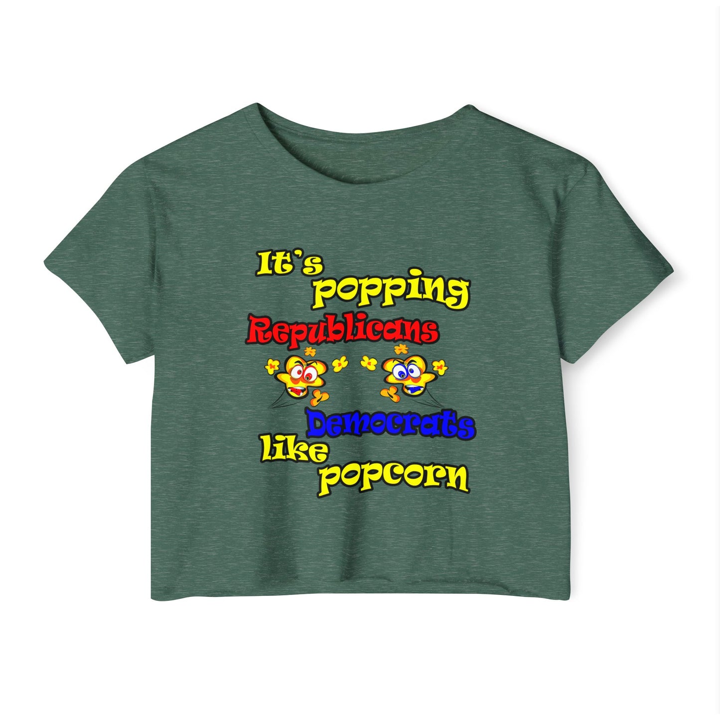 popping like popcorn - Women's Festival Crop Top