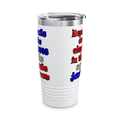donkeys and elephants - Ringneck Tumbler, 20oz