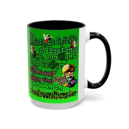 christmas spirits of boston - Accent Mug (logo green)