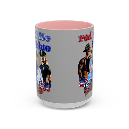 rw&b lives matter - Accent Mug (light grey)