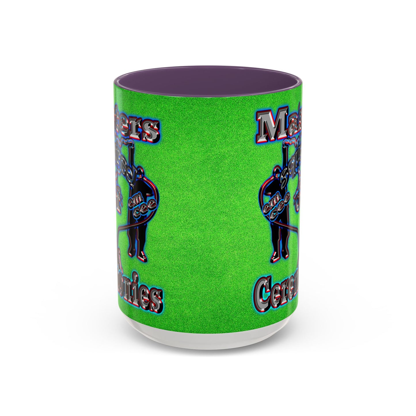em cee squared - Accent Mug (green turf)