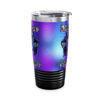em cee squared - Ringneck Tumbler, 20oz (purple wave)
